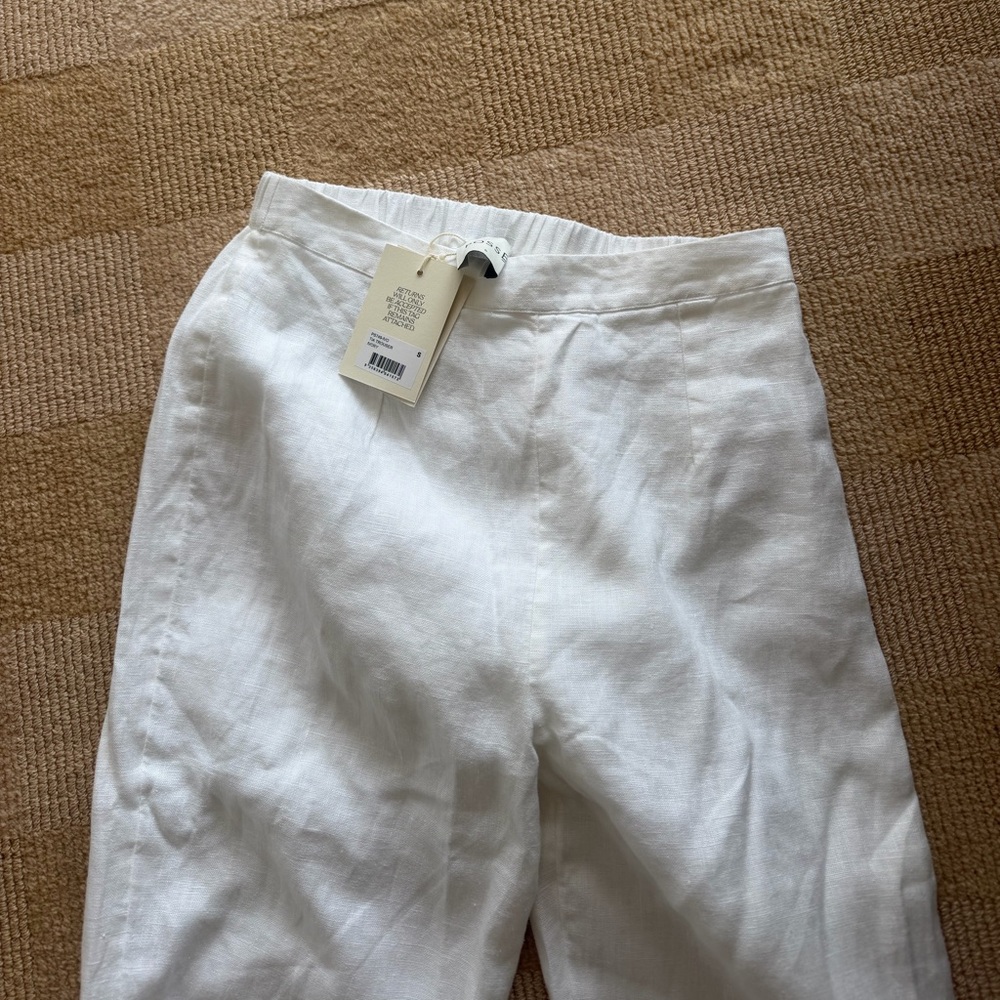 Posse White Linen Trousers - Women's Lightweight Pants